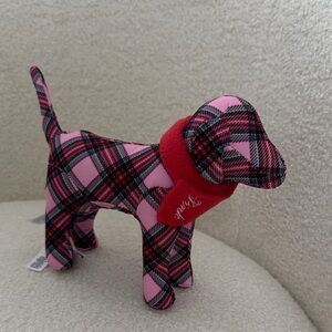PINK Victoria's Secret Plaid Dog NWOT